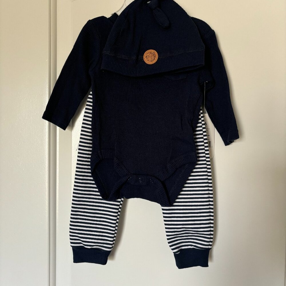 **NWT** bon bebe Outdoor Adventure Collection 3 pc matching set, 3-6 months